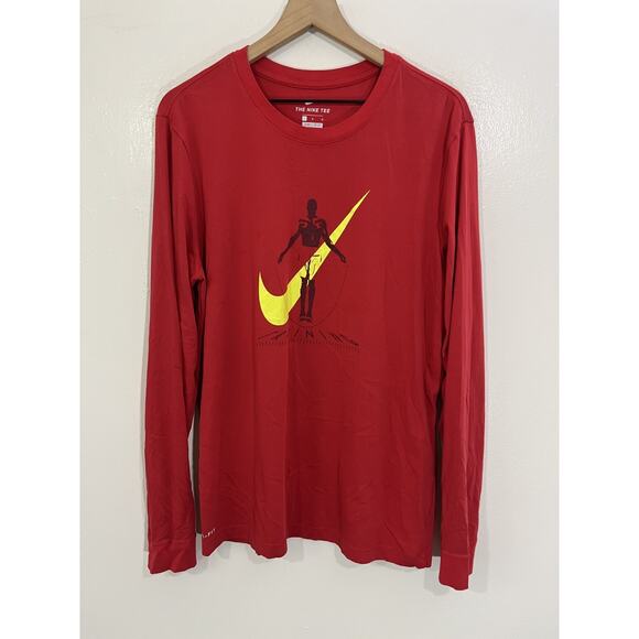 Nike Dri Fit Y2K 90s Streetwear Casual Skater Grunge Big Swoosh Athleisure L - Picture 1 of 13